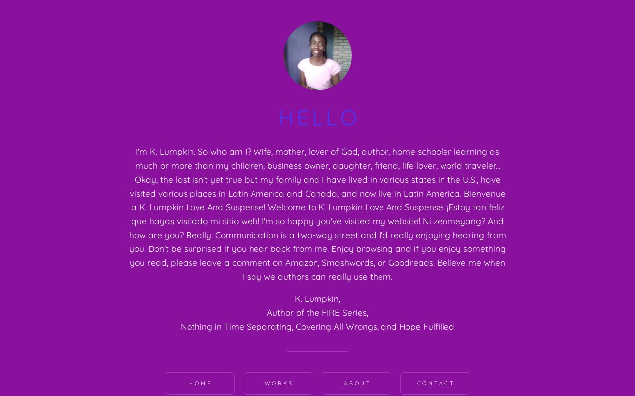 K. Lumpkin Love and Suspense